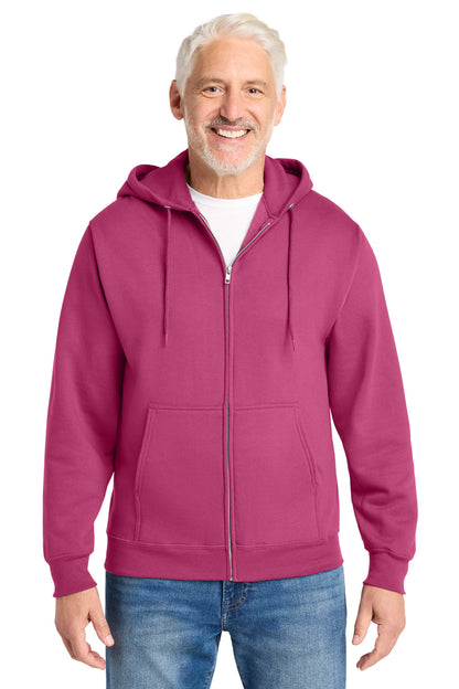Port & Co Core Fleece Full-Zip Hooded Sweatshirt. PC78ZH