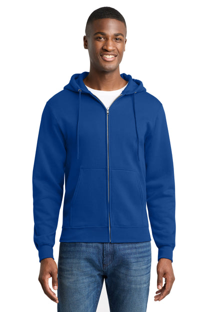 Port & Co Core Fleece Full-Zip Hooded Sweatshirt. PC78ZH
