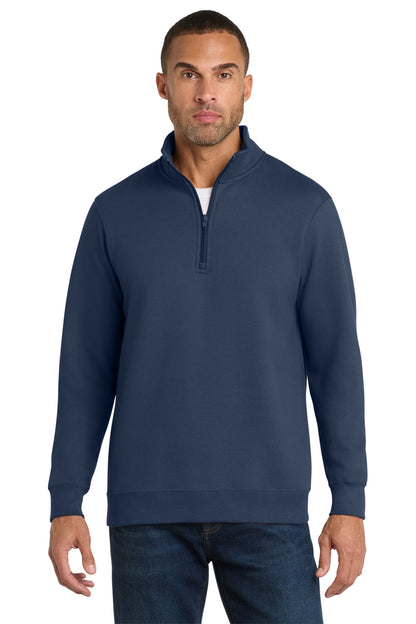 Port & Co Fan Favorite Fleece 1/4-Zip Pullover Sweatshirt. PC850Q