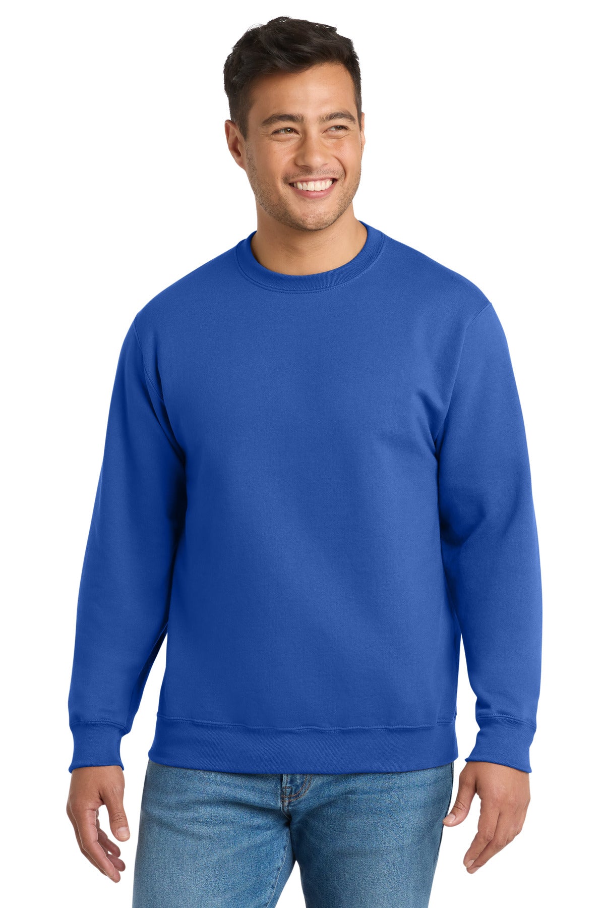 Port & Co Tall Essential Fleece Crewneck Sweatshirt. PC90T