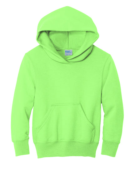 Port & Co Youth Core Fleece Pullover Hooded Sweatshirt.  PC90YH