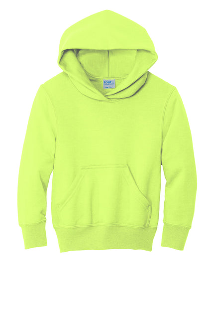 Port & Co Youth Core Fleece Pullover Hooded Sweatshirt.  PC90YH