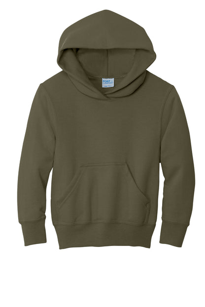 Port & Co Youth Core Fleece Pullover Hooded Sweatshirt.  PC90YH