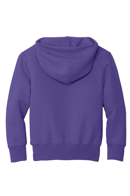 Port & Co Youth Core Fleece Pullover Hooded Sweatshirt.  PC90YH