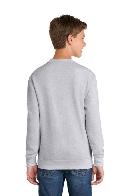 Port & Co Youth Core Fleece Crewneck Sweatshirt.  PC90Y