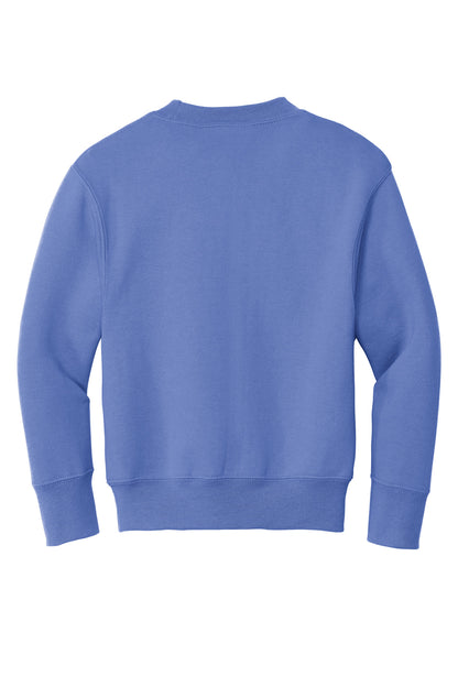 Port & Co Youth Core Fleece Crewneck Sweatshirt.  PC90Y