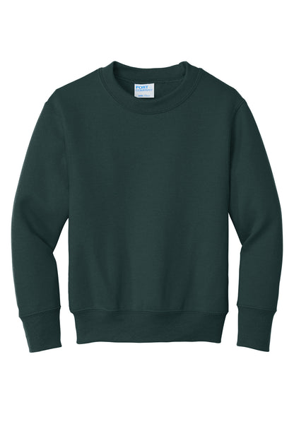Port & Co Youth Core Fleece Crewneck Sweatshirt.  PC90Y