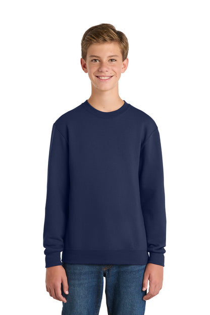 Port & Co Youth Core Fleece Crewneck Sweatshirt.  PC90Y