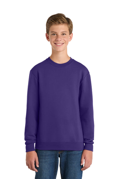 Port & Co Youth Core Fleece Crewneck Sweatshirt.  PC90Y