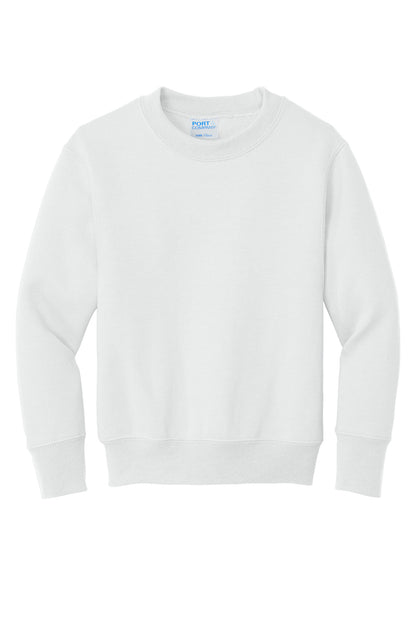 Port & Co Youth Core Fleece Crewneck Sweatshirt.  PC90Y