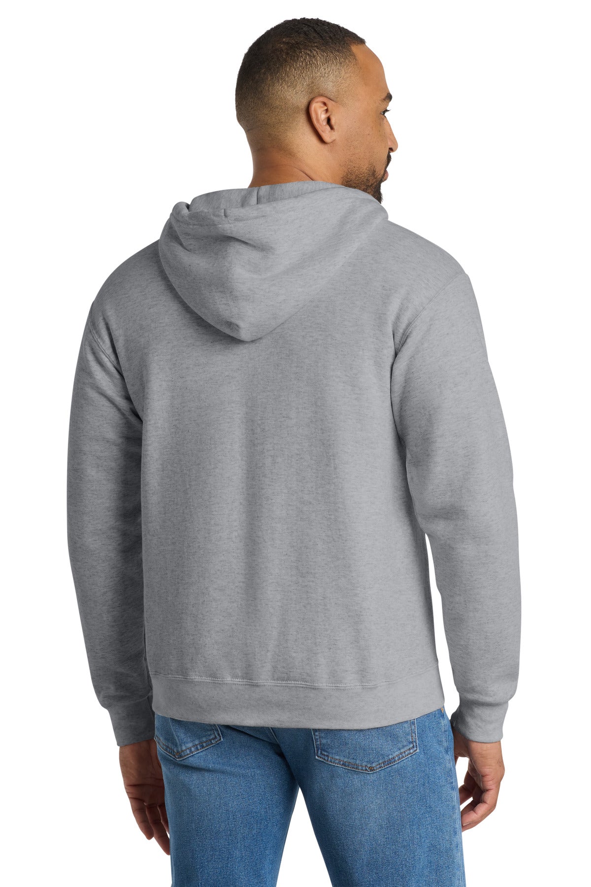 Port & Co Tall Essential Fleece Full-Zip Hooded Sweatshirt. PC90ZHT