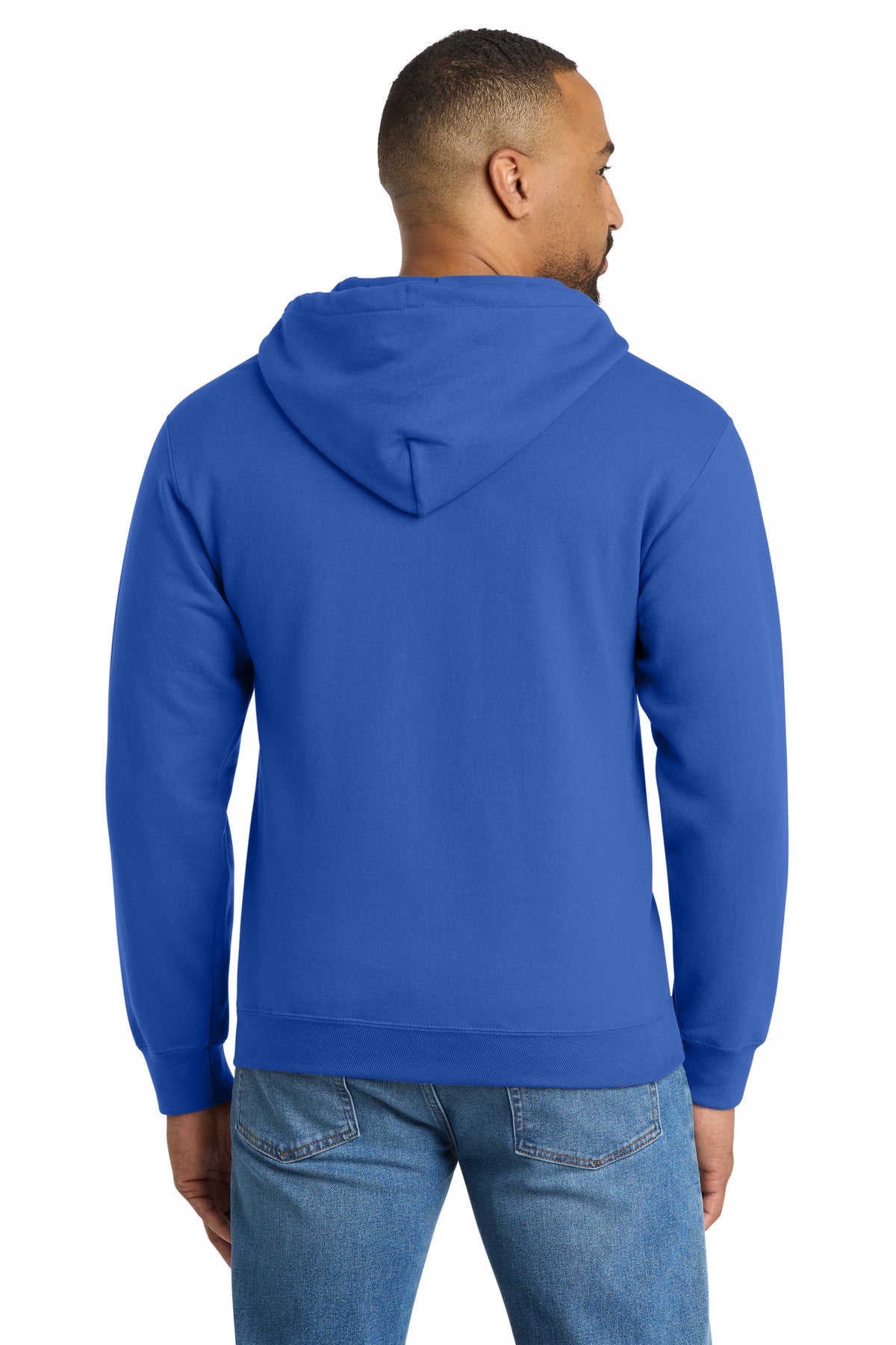 Port & Co Tall Essential Fleece Full-Zip Hooded Sweatshirt. PC90ZHT
