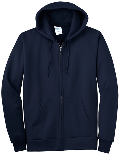 Port & Co Tall Essential Fleece Full-Zip Hooded Sweatshirt. PC90ZHT