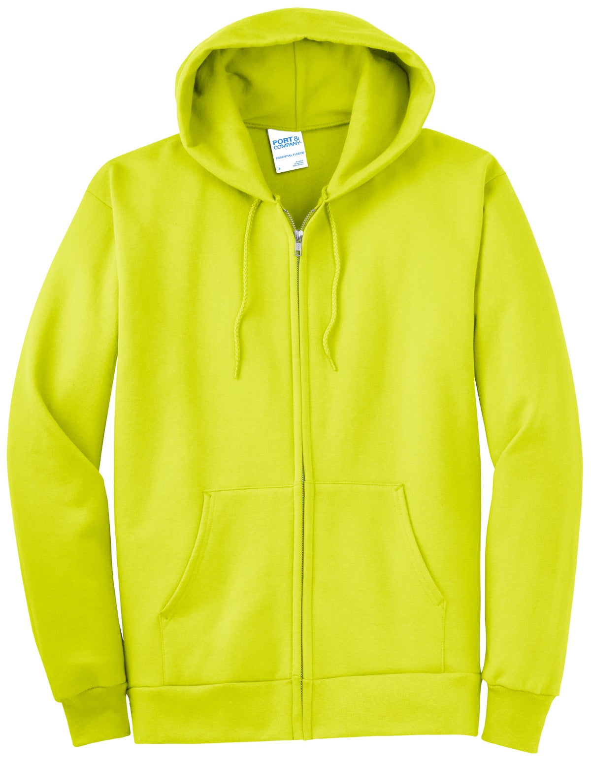 Port & Co Tall Essential Fleece Full-Zip Hooded Sweatshirt. PC90ZHT