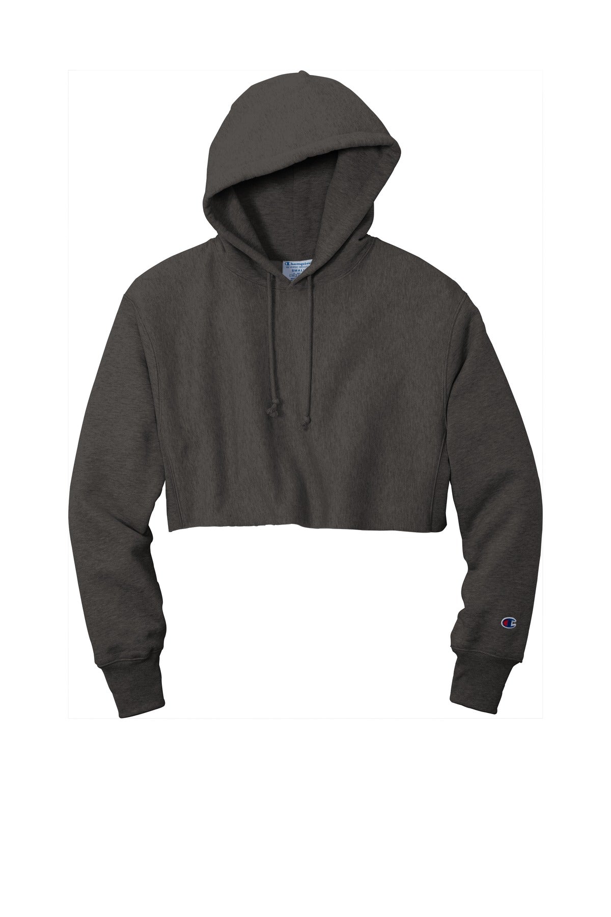Champion   Women's Reverse Weave   Cropped Cut-Off Hooded Sweatshirt RW01W