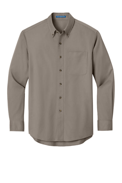 Port Authority Long Sleeve Twill Shirt.  S600T
