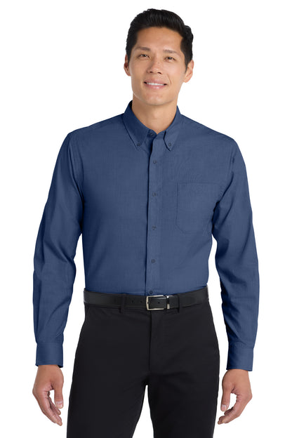Port Authority Crosshatch Easy Care Shirt. S640