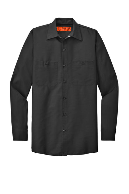 Red Kap Long Size  Long Sleeve Industrial Work Shirt. SP14LONG