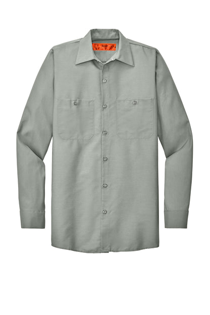 Red Kap Long Size  Long Sleeve Industrial Work Shirt. SP14LONG