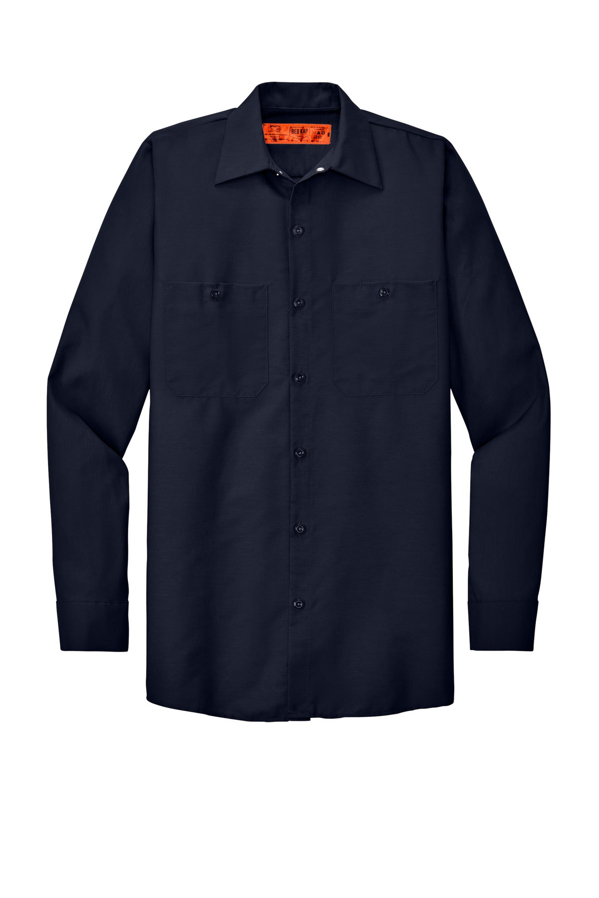 Red Kap Long Size  Long Sleeve Industrial Work Shirt. SP14LONG
