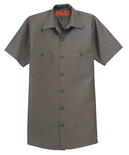 Red Kap Long Size  Short Sleeve Industrial Work Shirt. SP24LONG