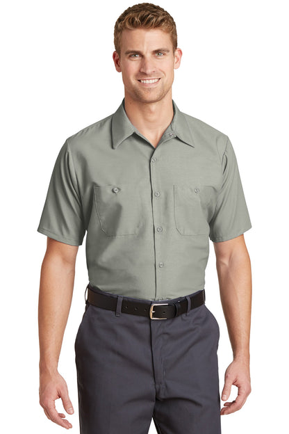 Red Kap Long Size  Short Sleeve Industrial Work Shirt. SP24LONG