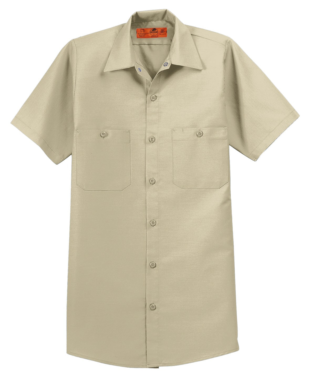 Red Kap Long Size  Short Sleeve Industrial Work Shirt. SP24LONG