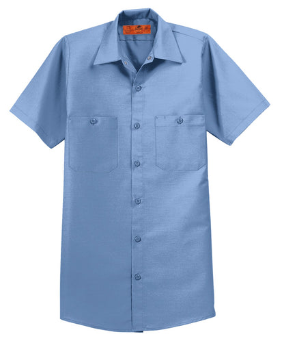 Red Kap Long Size  Short Sleeve Industrial Work Shirt. SP24LONG