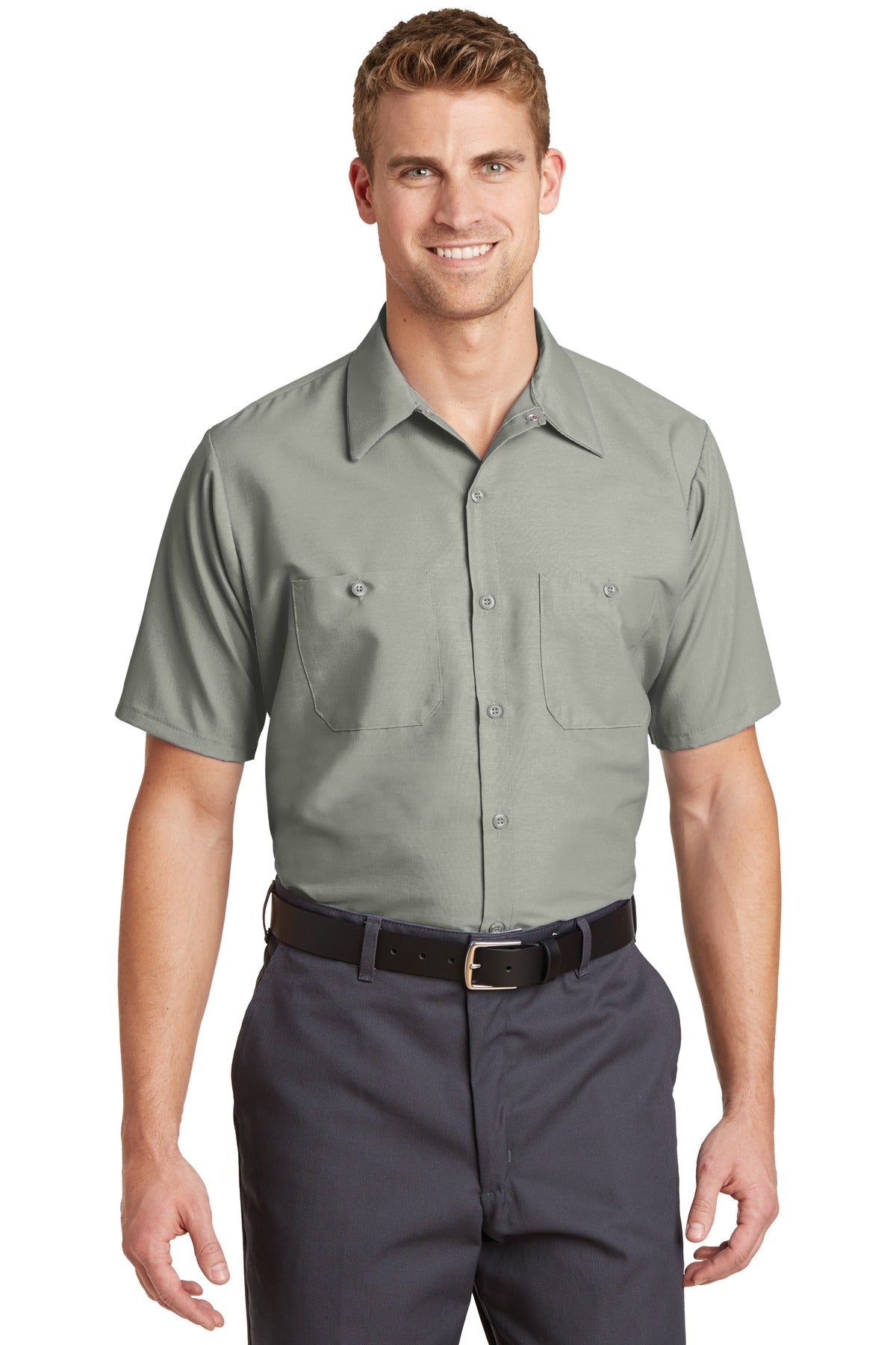 Red Kap Short Sleeve Industrial Work Shirt.  SP24