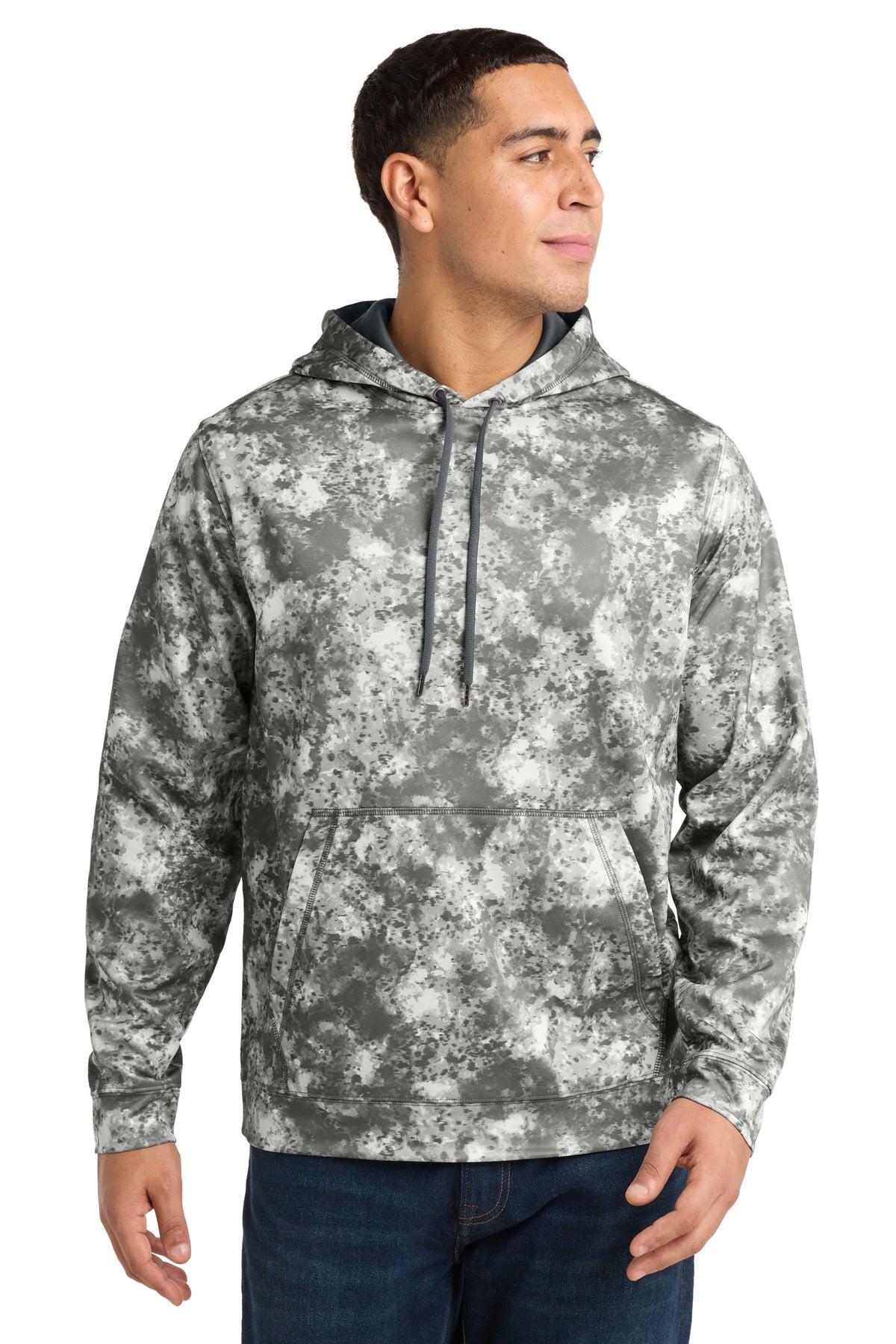 Sport-Tek Sport-Wick Mineral Freeze Fleece Hooded Pullover. ST230