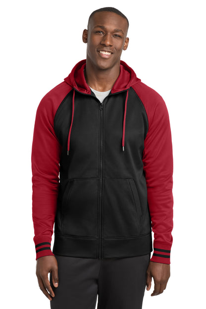 Sport-Tek Sport-Wick Varsity Fleece Full-Zip Hooded Jacket. ST236