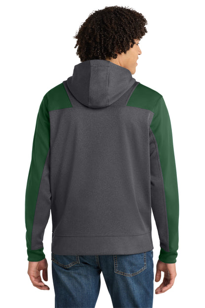 Sport-Tek  Tech Fleece Colorblock 1/4-Zip Hooded Sweatshirt. ST249