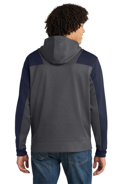 Sport-Tek  Tech Fleece Colorblock 1/4-Zip Hooded Sweatshirt. ST249