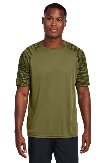 Sport-Tek Drift Camo Colorblock Tee ST376