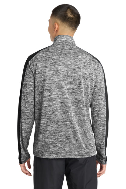 Sport-Tek PosiCharge Electric Heather Colorblock 1/4-Zip Pullover. ST397