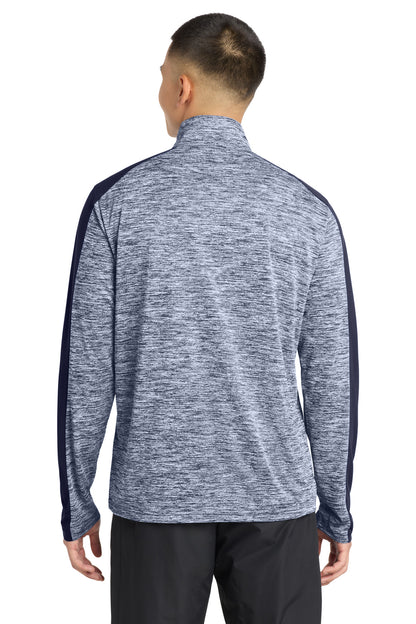 Sport-Tek PosiCharge Electric Heather Colorblock 1/4-Zip Pullover. ST397
