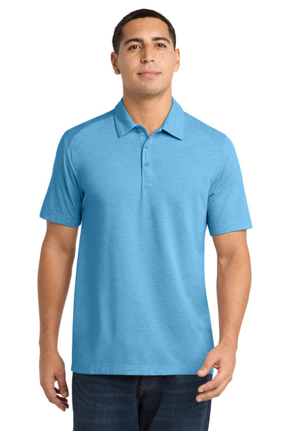 Sport-Tek  PosiCharge  Tri-Blend Wicking Polo. ST405