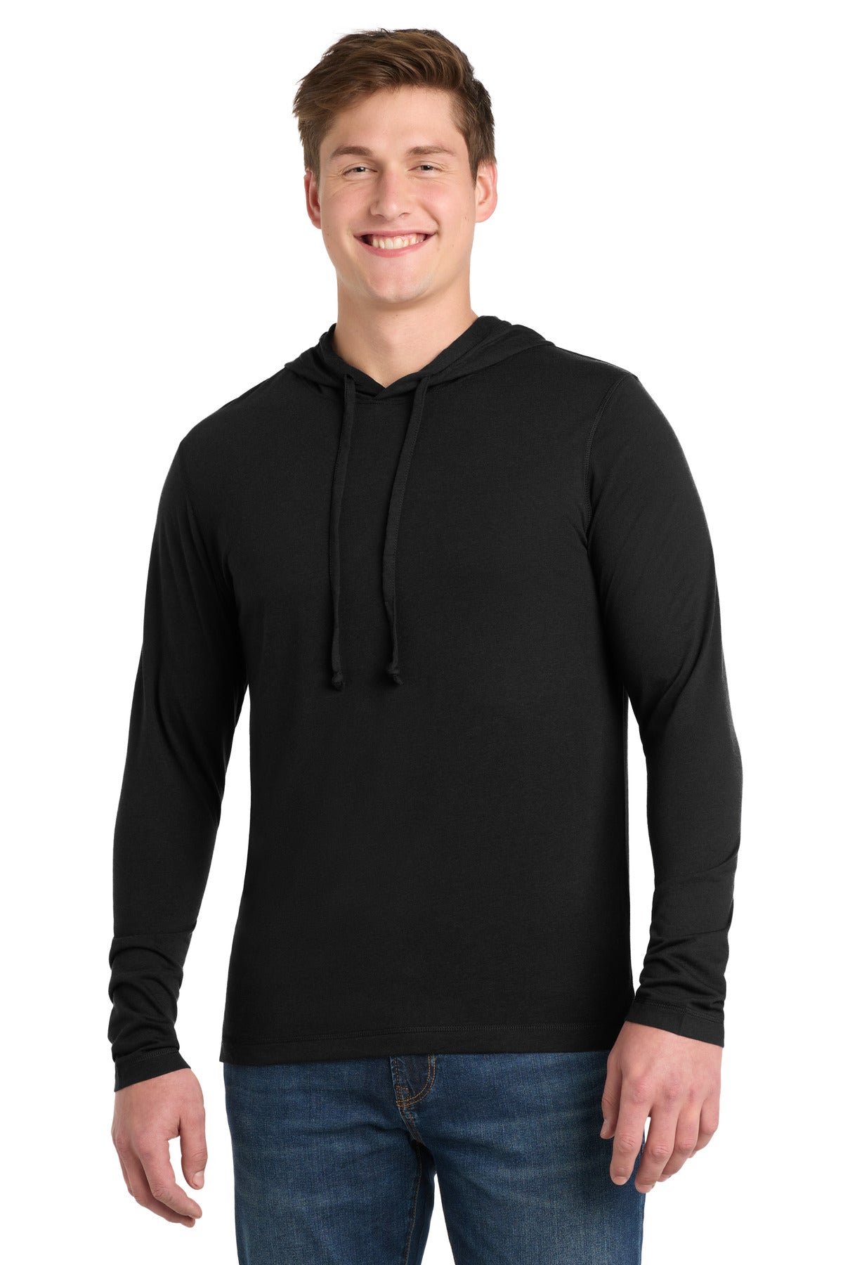 Sport-Tek  PosiCharge  Tri-Blend Wicking Long Sleeve Hoodie ST406