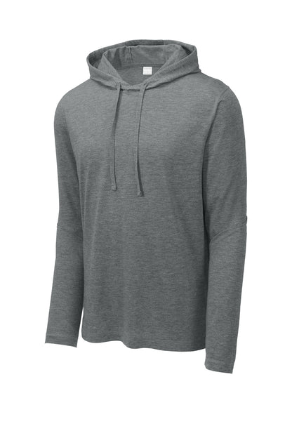 Sport-Tek  PosiCharge  Tri-Blend Wicking Long Sleeve Hoodie ST406