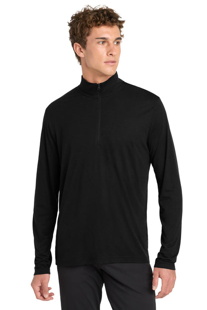 Sport-Tek  PosiCharge  Tri-Blend Wicking 1/4-Zip Pullover. ST407
