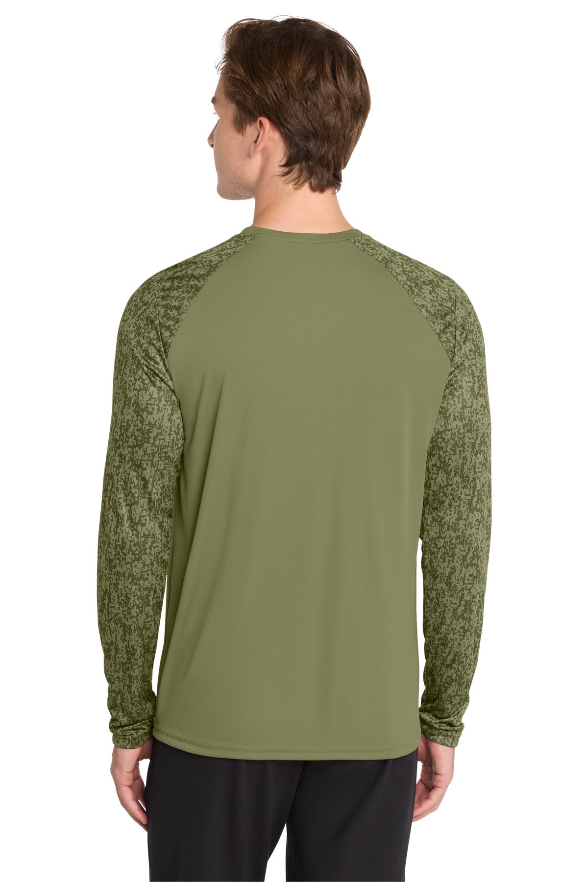 Sport-Tek  Long Sleeve Digi Camo Tee. ST460LS