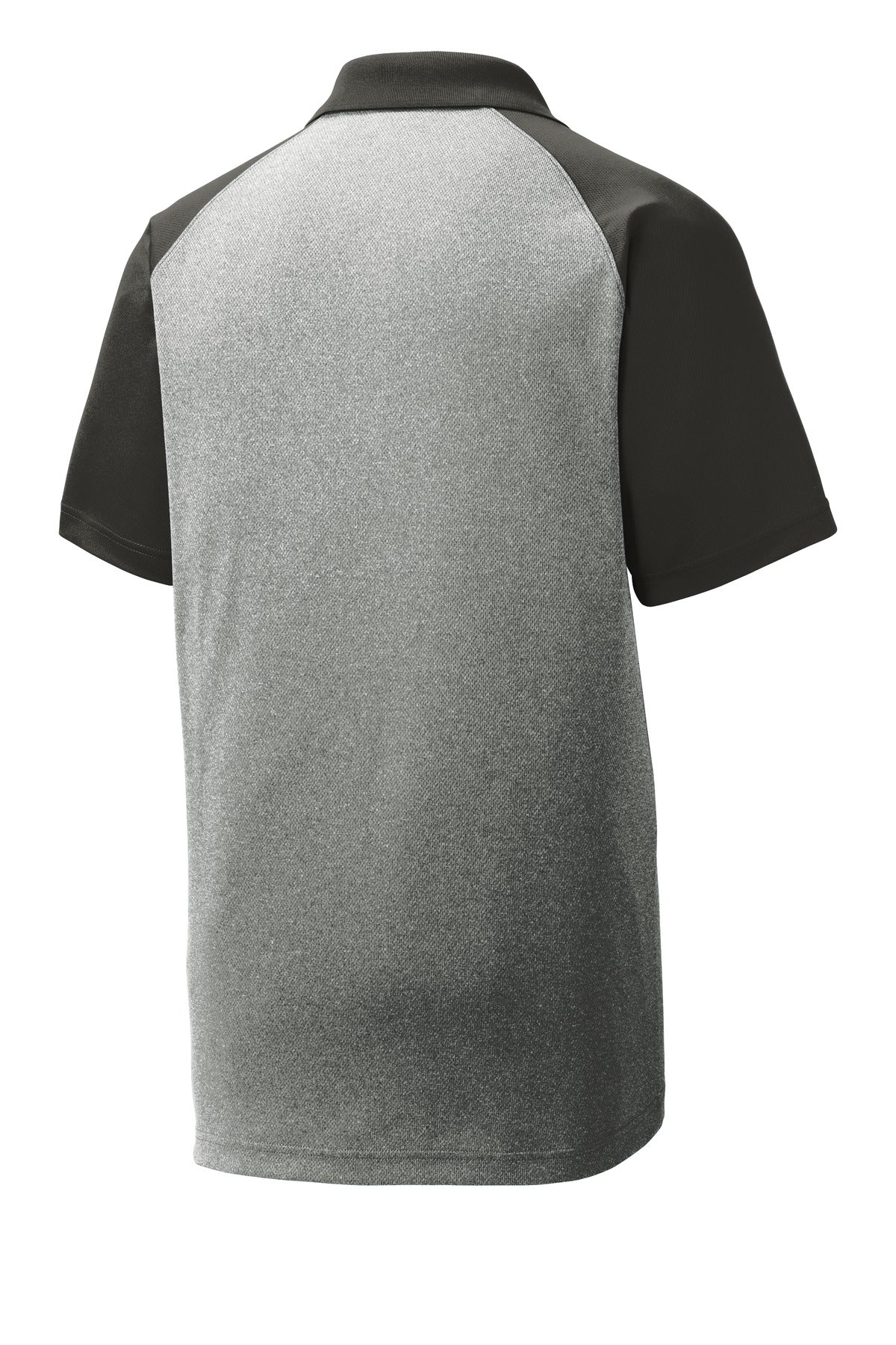 Sport-Tek  PosiCharge  RacerMesh  Raglan Heather Block Polo. ST641