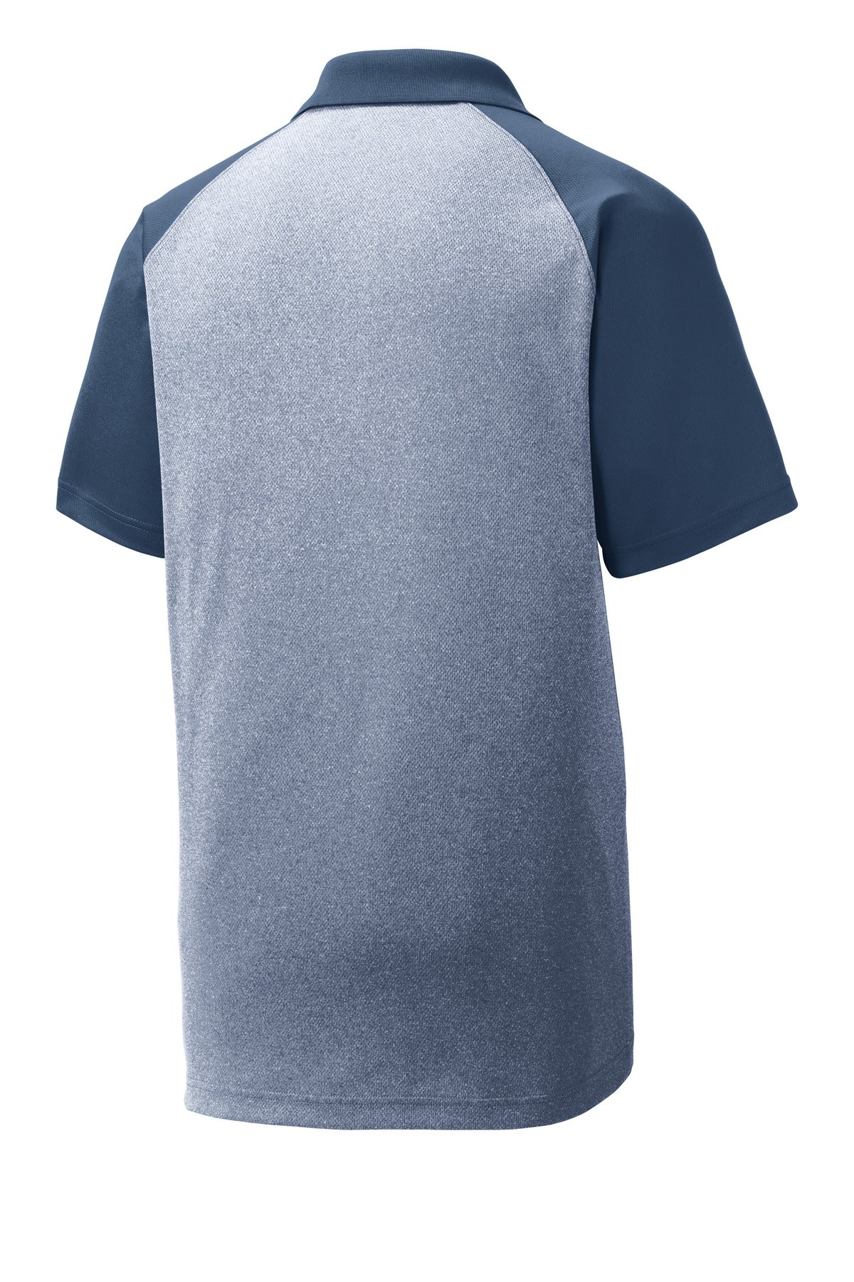 Sport-Tek  PosiCharge  RacerMesh  Raglan Heather Block Polo. ST641