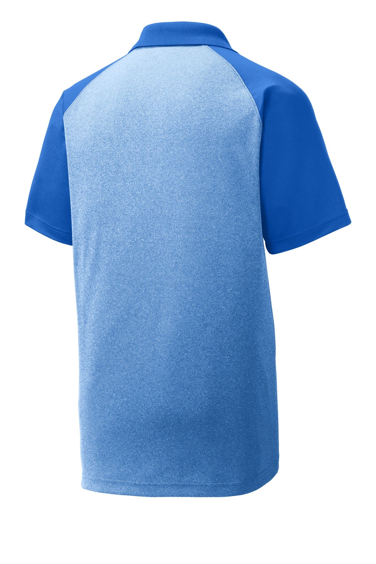 Sport-Tek  PosiCharge  RacerMesh  Raglan Heather Block Polo. ST641