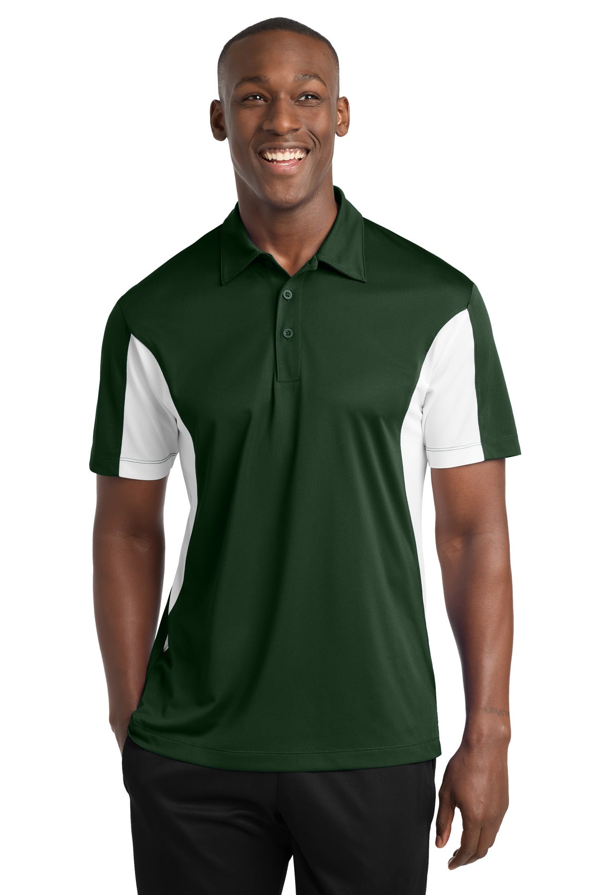 Sport-Tek Side Blocked Micropique Sport-Wick Polo. ST655