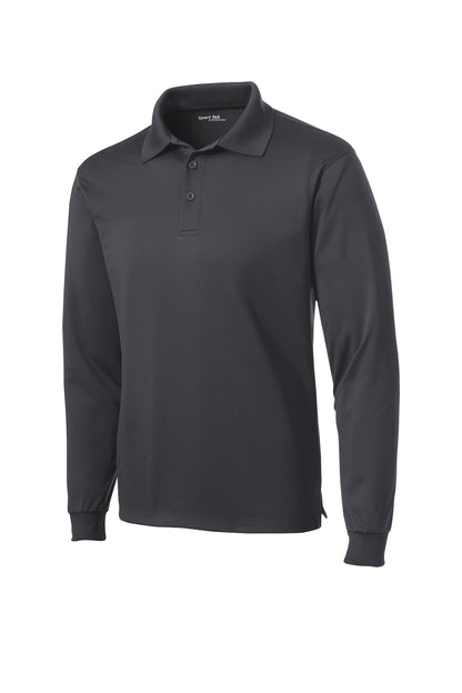 Sport-Tek Long Sleeve Micropique Sport-Wick Polo. ST657