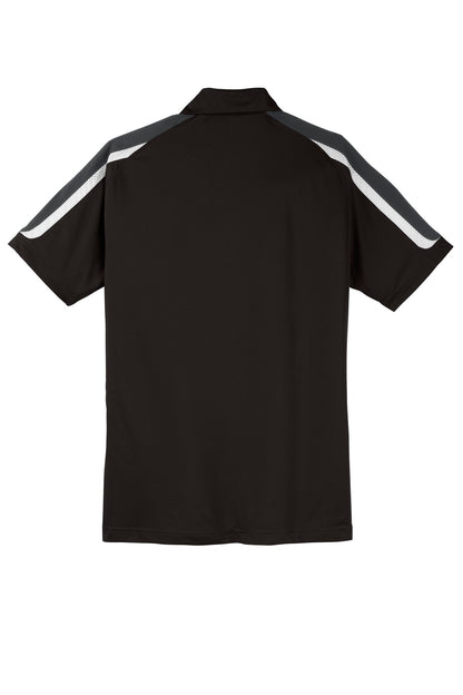 Sport-Tek Tricolor Shoulder Micropique Sport-Wick Polo. ST658