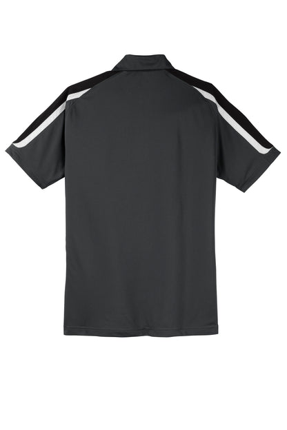 Sport-Tek Tricolor Shoulder Micropique Sport-Wick Polo. ST658