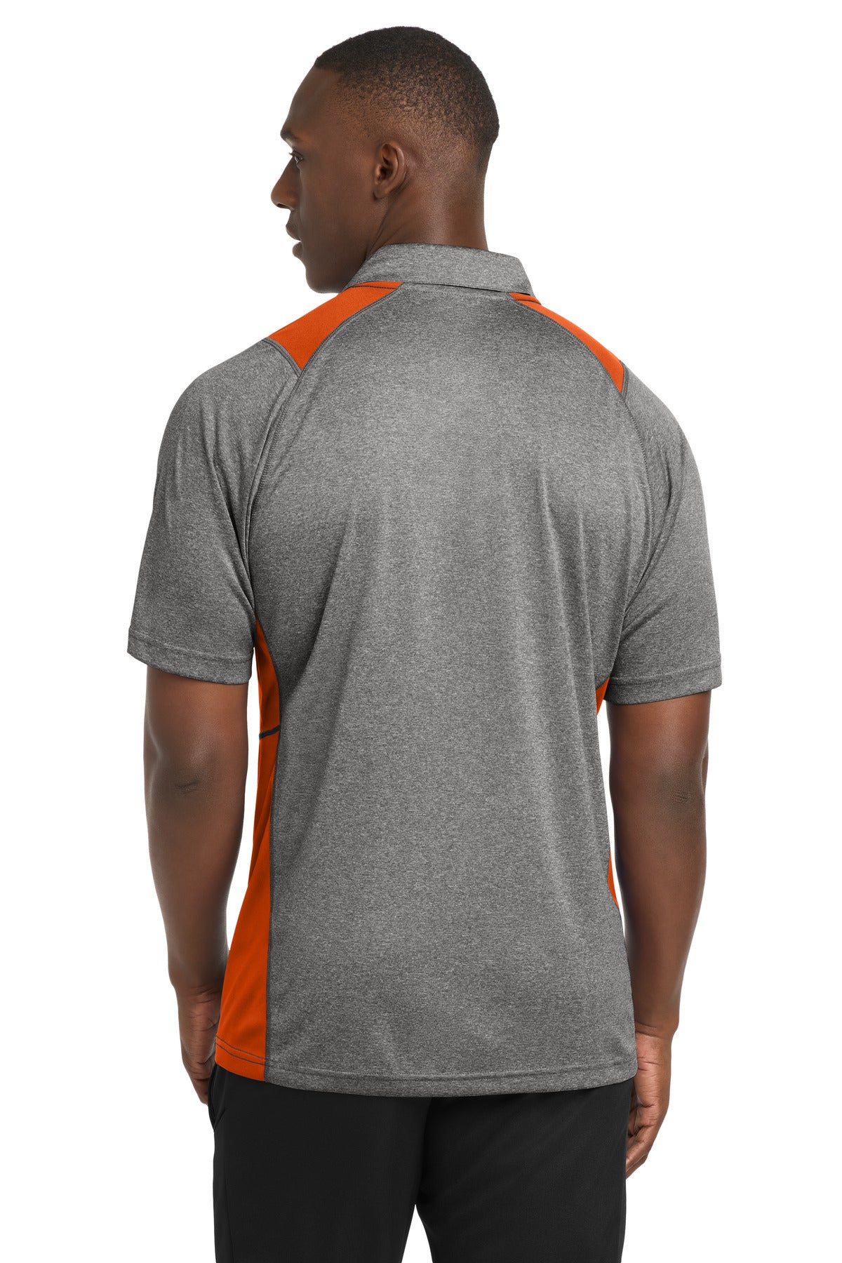 Sport-Tek Heather Colorblock Contender Polo. ST665