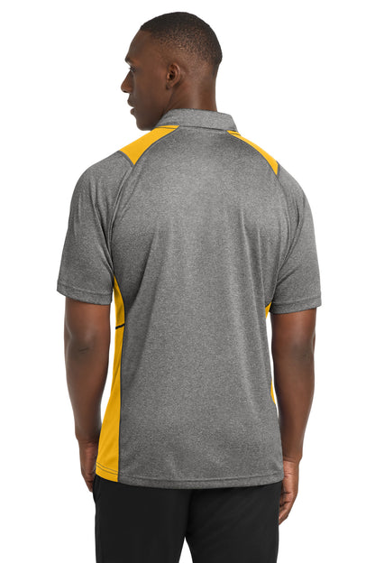 Sport-Tek Heather Colorblock Contender Polo. ST665